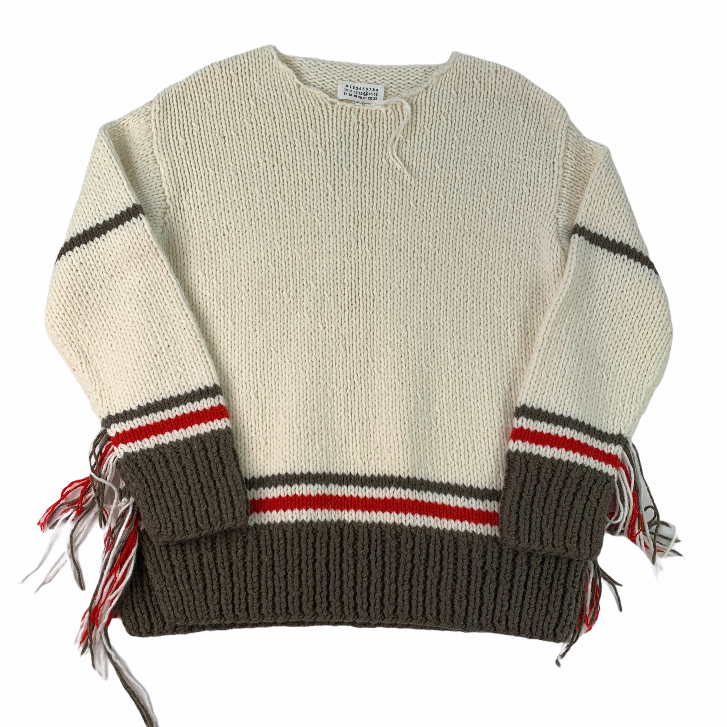 [Maison margiela] Wool pattern knit BE-  Size M