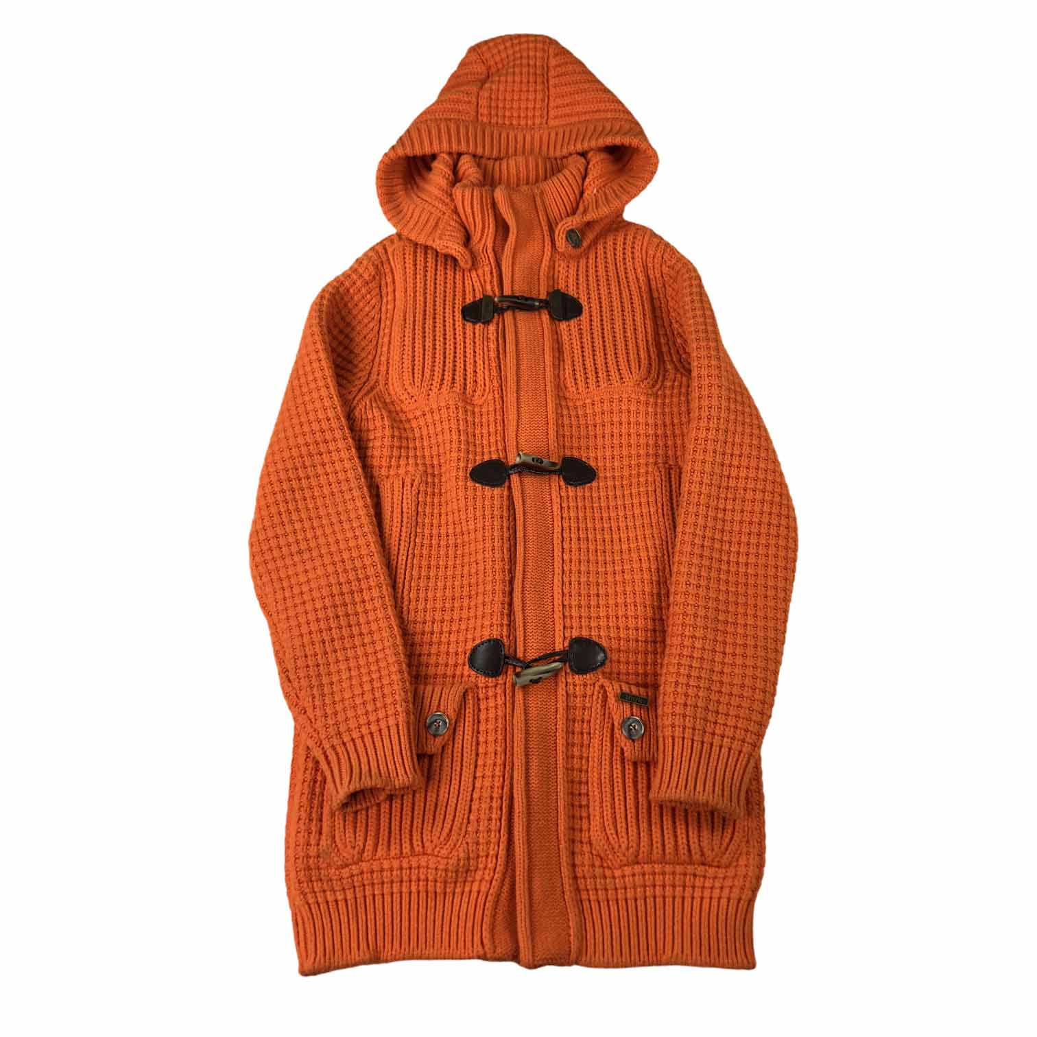 [Bark] Knit Duffle Coat OR- Size XS