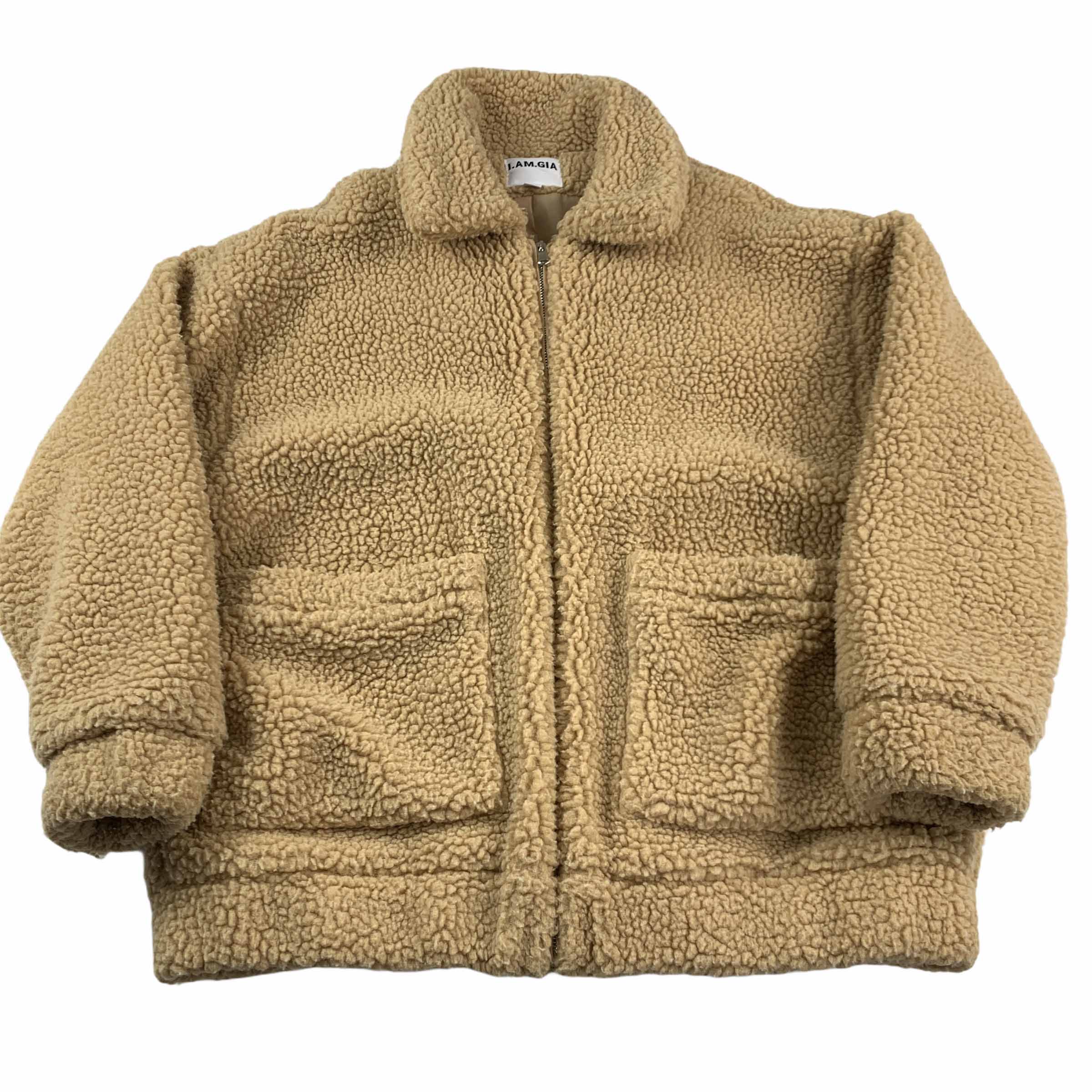 [I.AM.GIA] Teddy Bear Faux Fur Oversized Jacket - Size XS