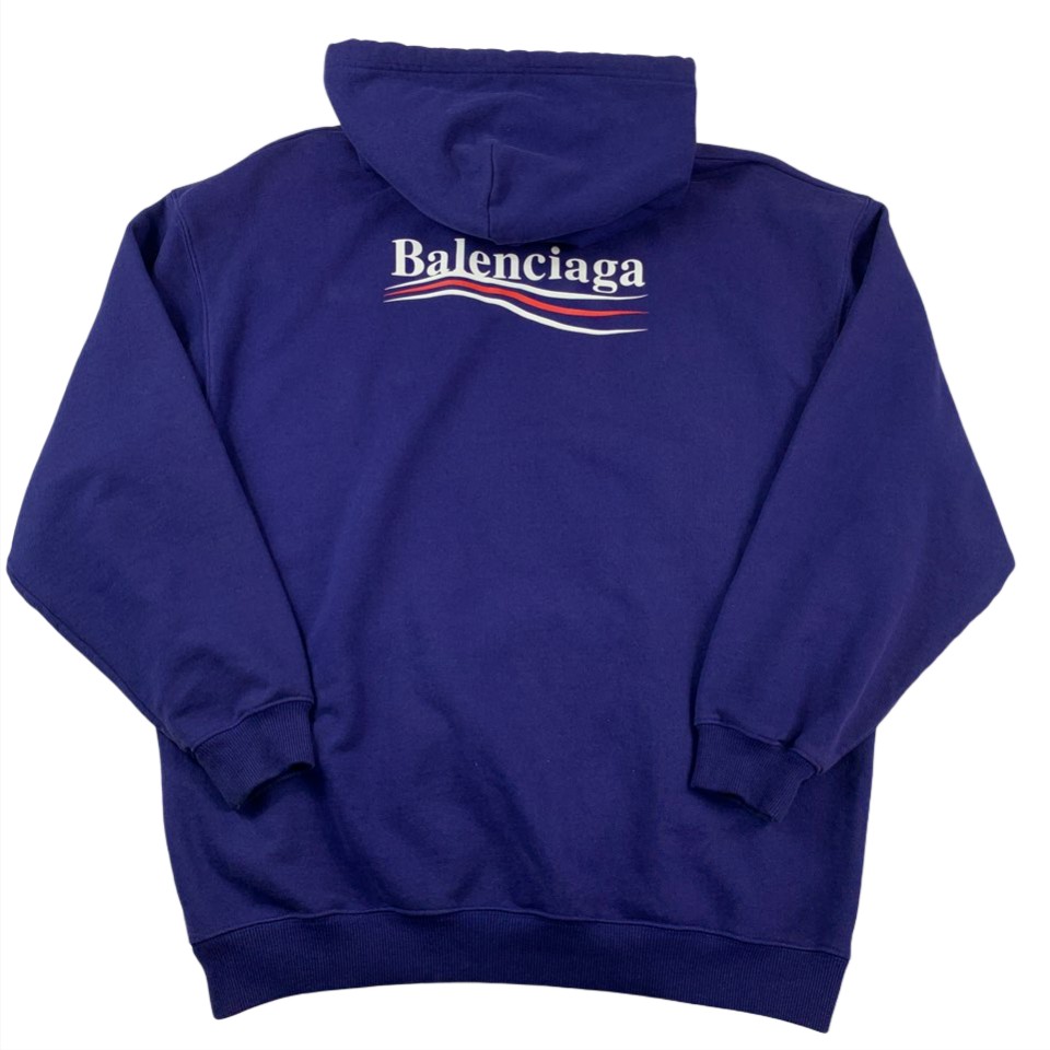 [Balenciaga] Wave logo Overfit hoodie BL - Size M