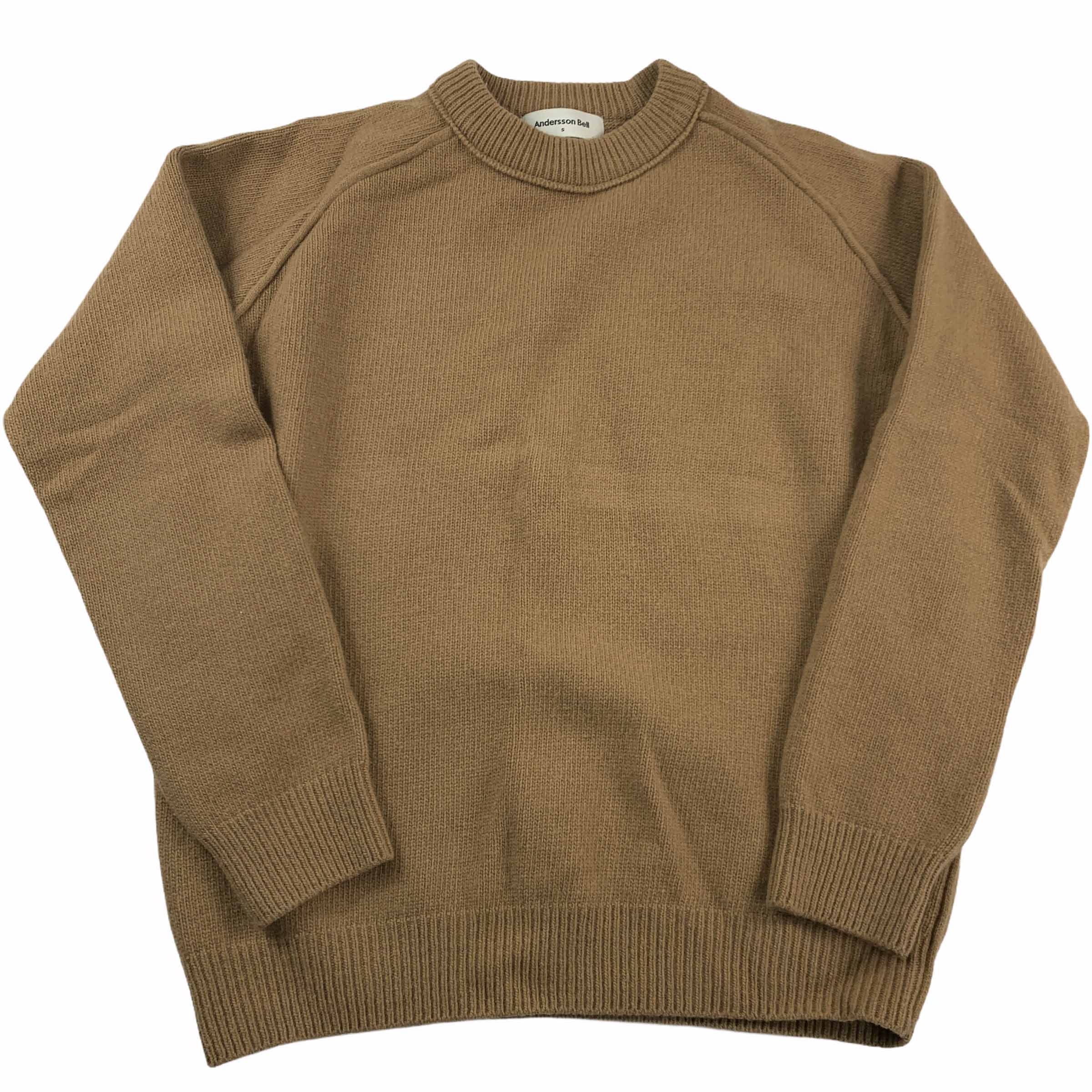 [Anderson Bell] Camel Crewneck Sweater - Size S