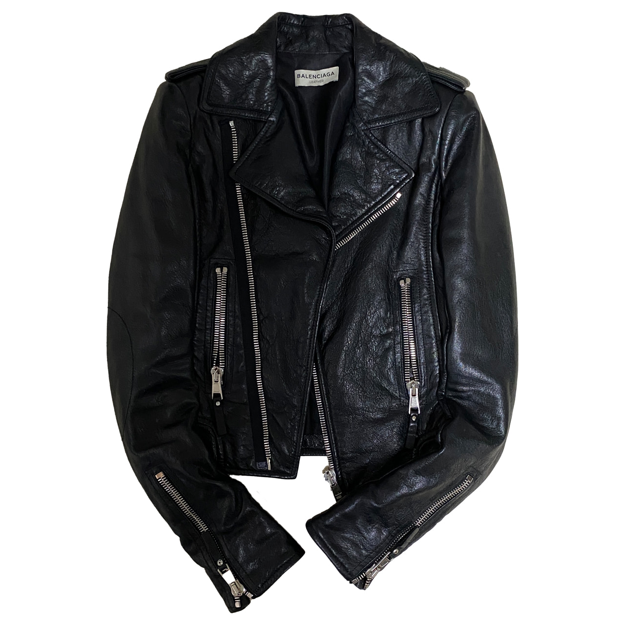 [Balenciaga] Leather Jacket - Size 34