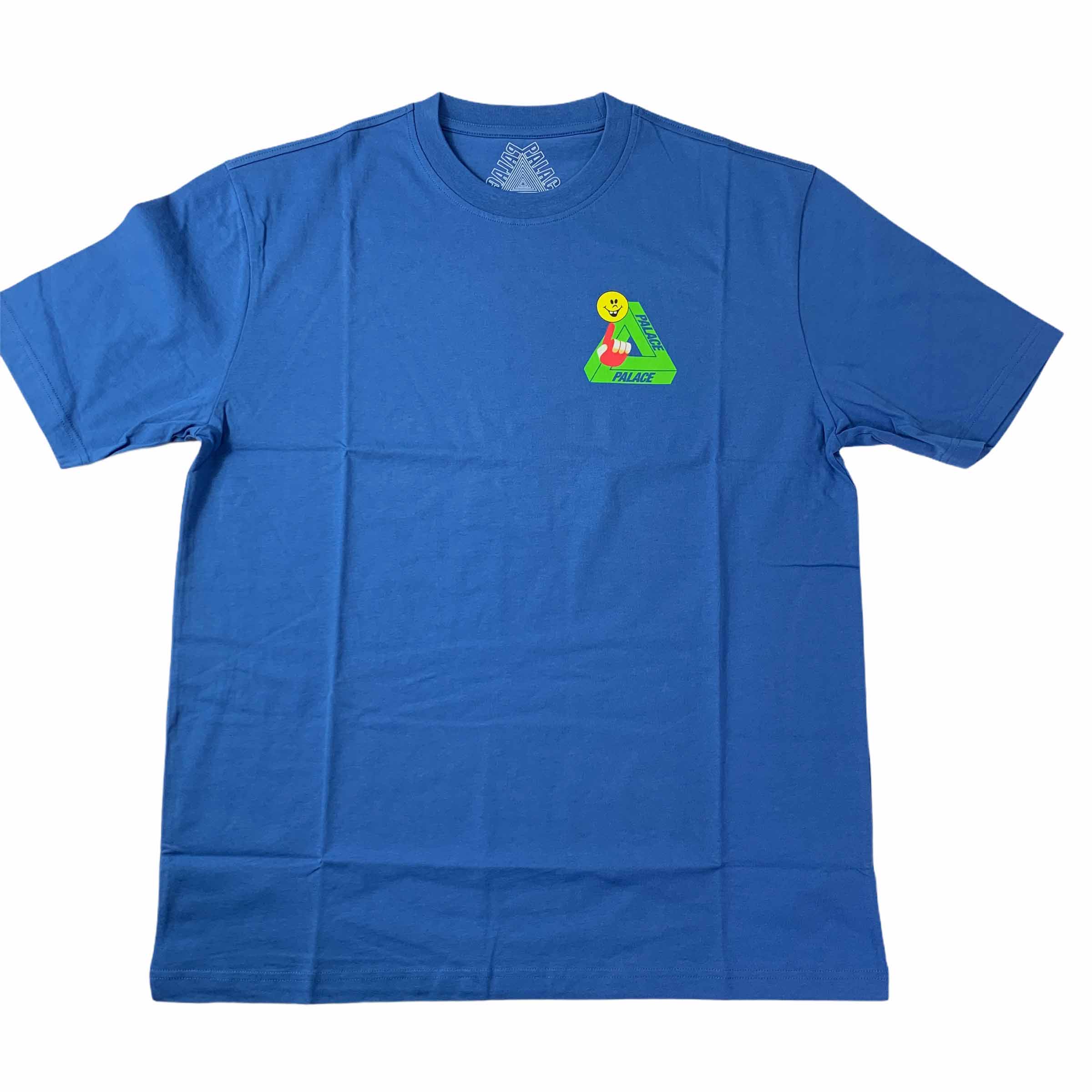 [Palace] Tri-Smiler T-Shirt Blue - Size XL