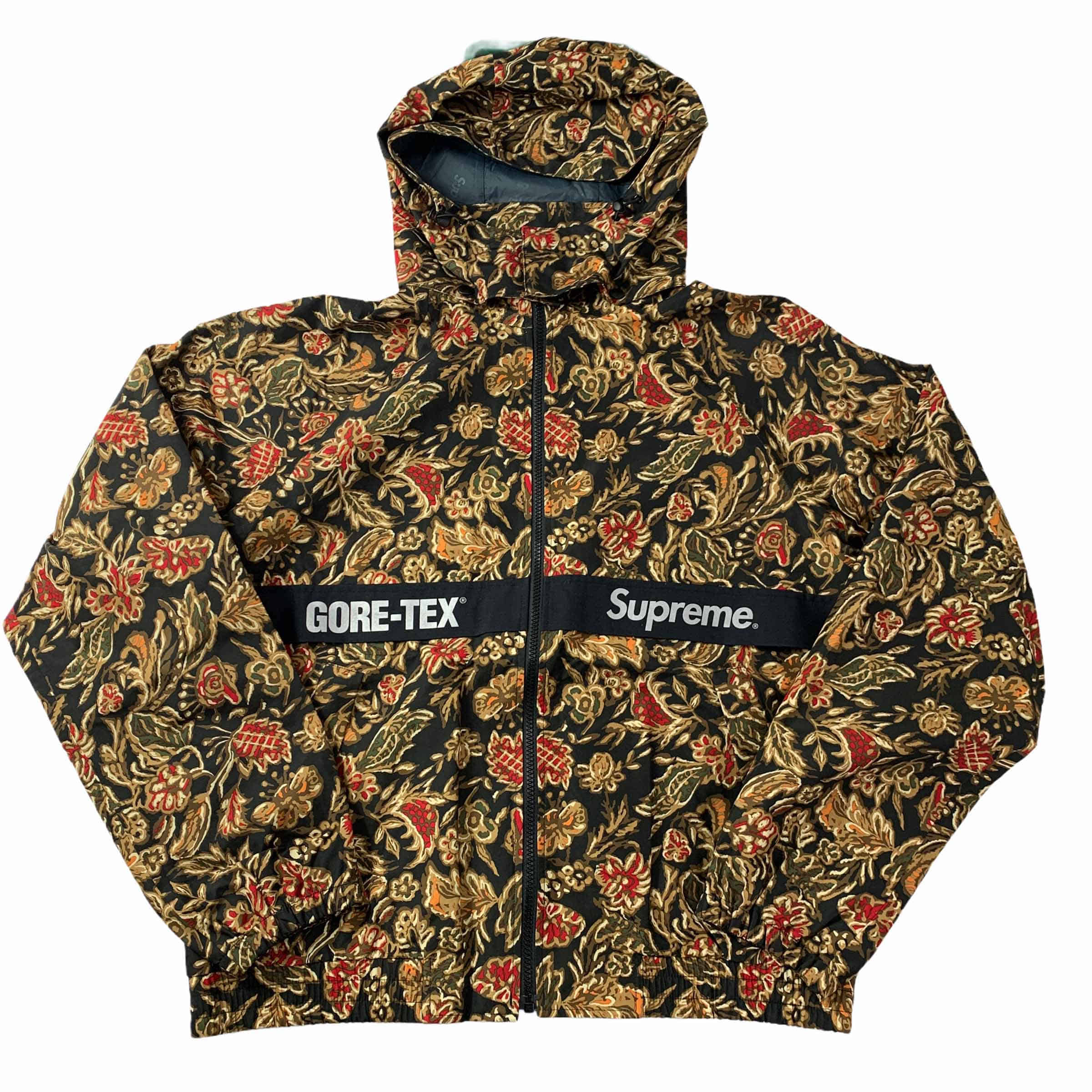 [Supreme] Gore-Tex Court Jacket Flower Print - Size L
