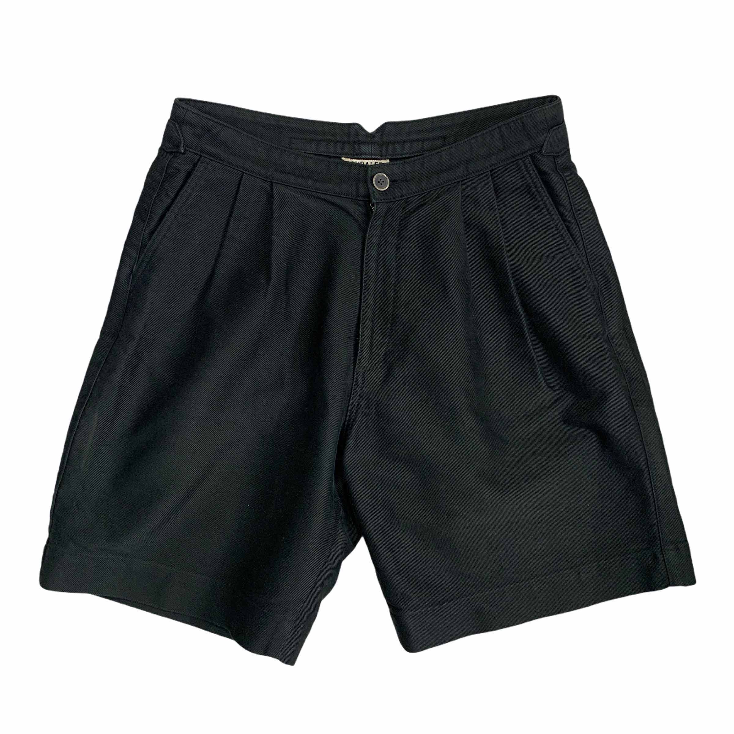 [Auralee] Black Belted Half Pants - Size 5