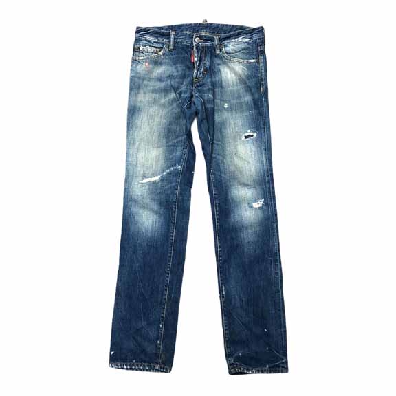 [DSQUARED] Washed Straight Jean - Size 46