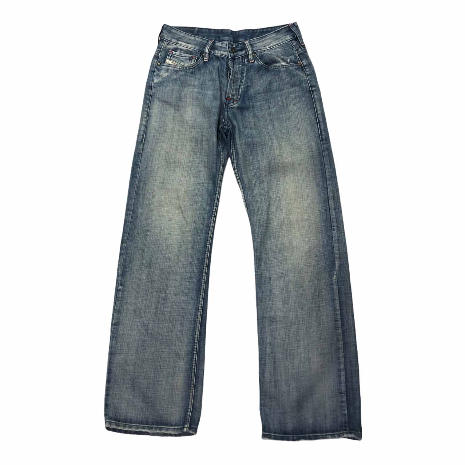 [Diesel] Light Washed Wide Denim Pants - Size 32