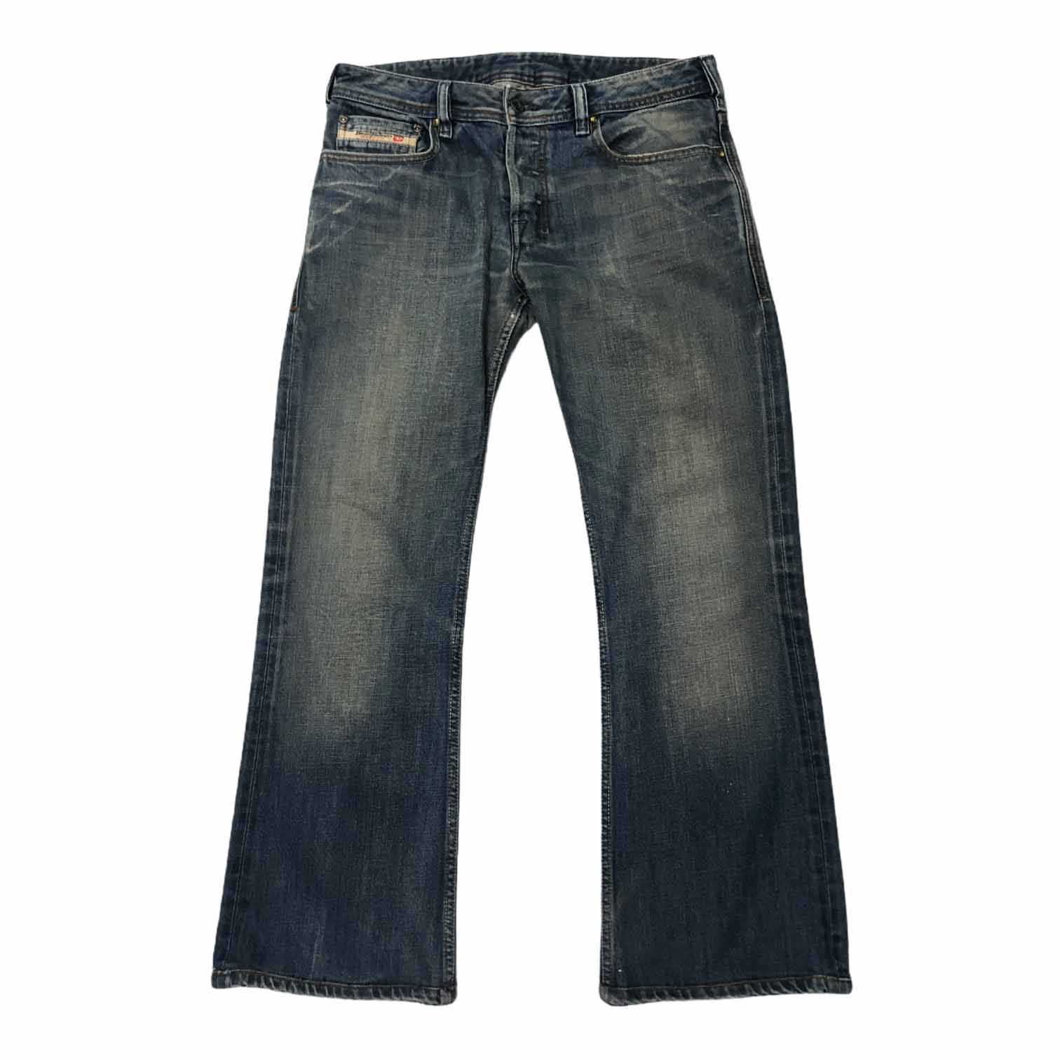 [Diesel] Mid Washed Bootscut Denim Pants - Size 30