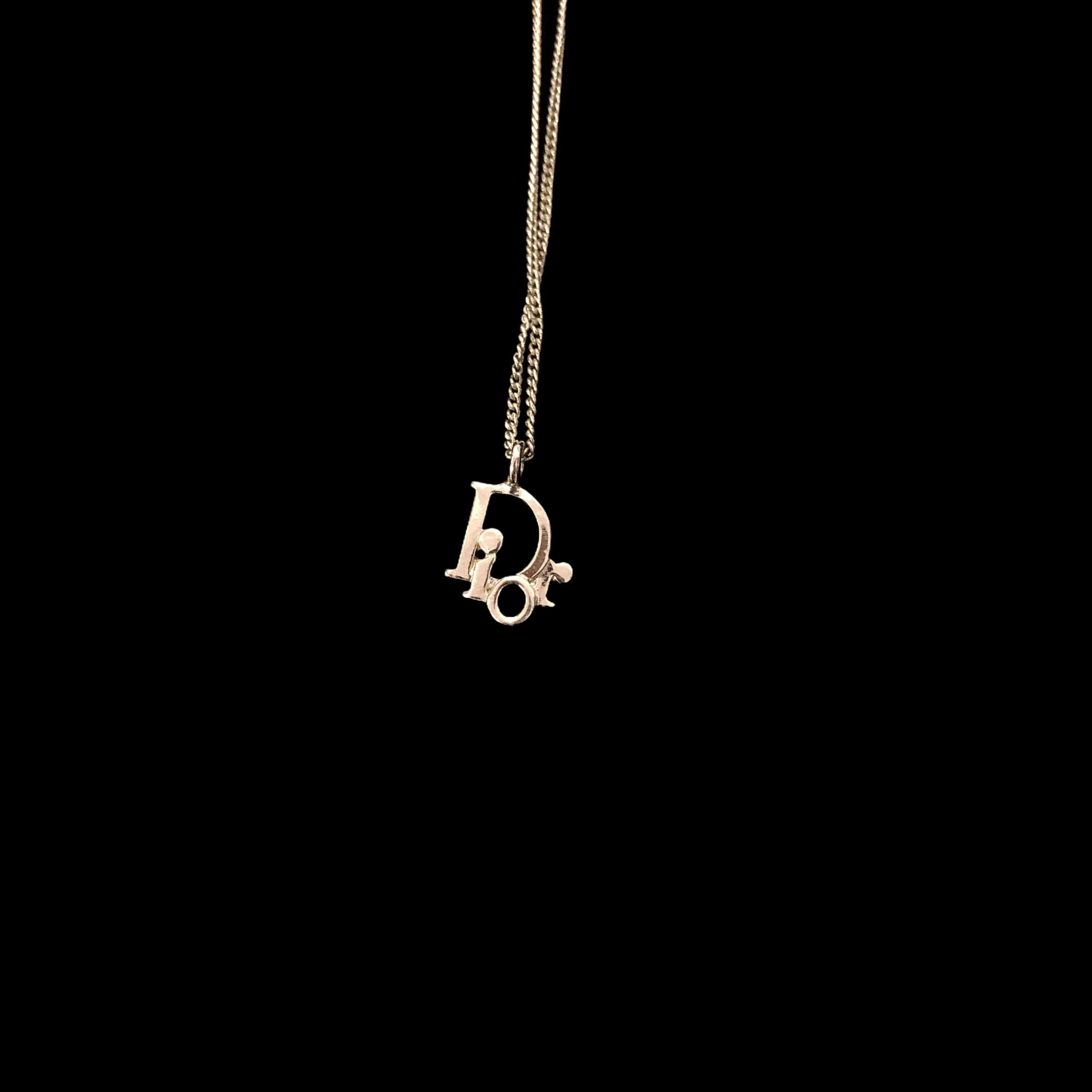 [Dior] Oblique Dior Silver Necklace - Size Free