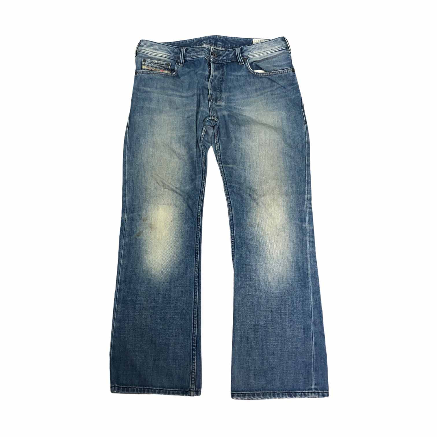 [Diesel] Zatiny Light Washed Straight Denim Pants - Size 33/30