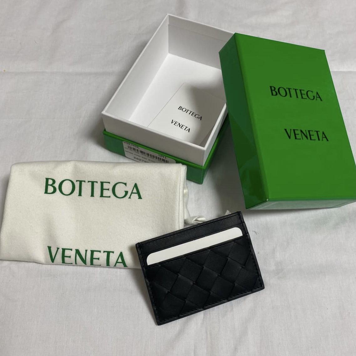 [Bottega Veneta] Weaving Card wallet Black