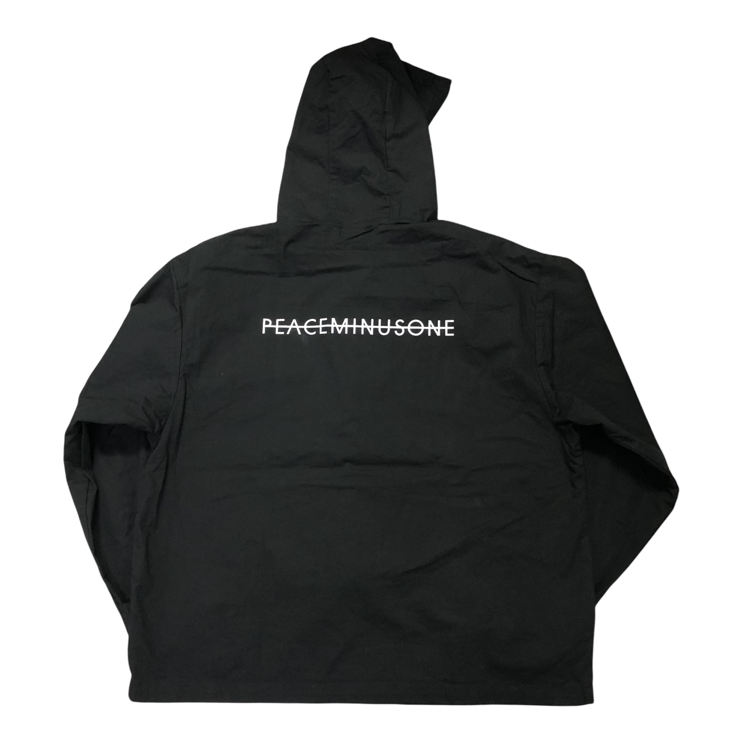 [Peace Minus One] Lace-up Pullover Hoodie BK-Size FREE