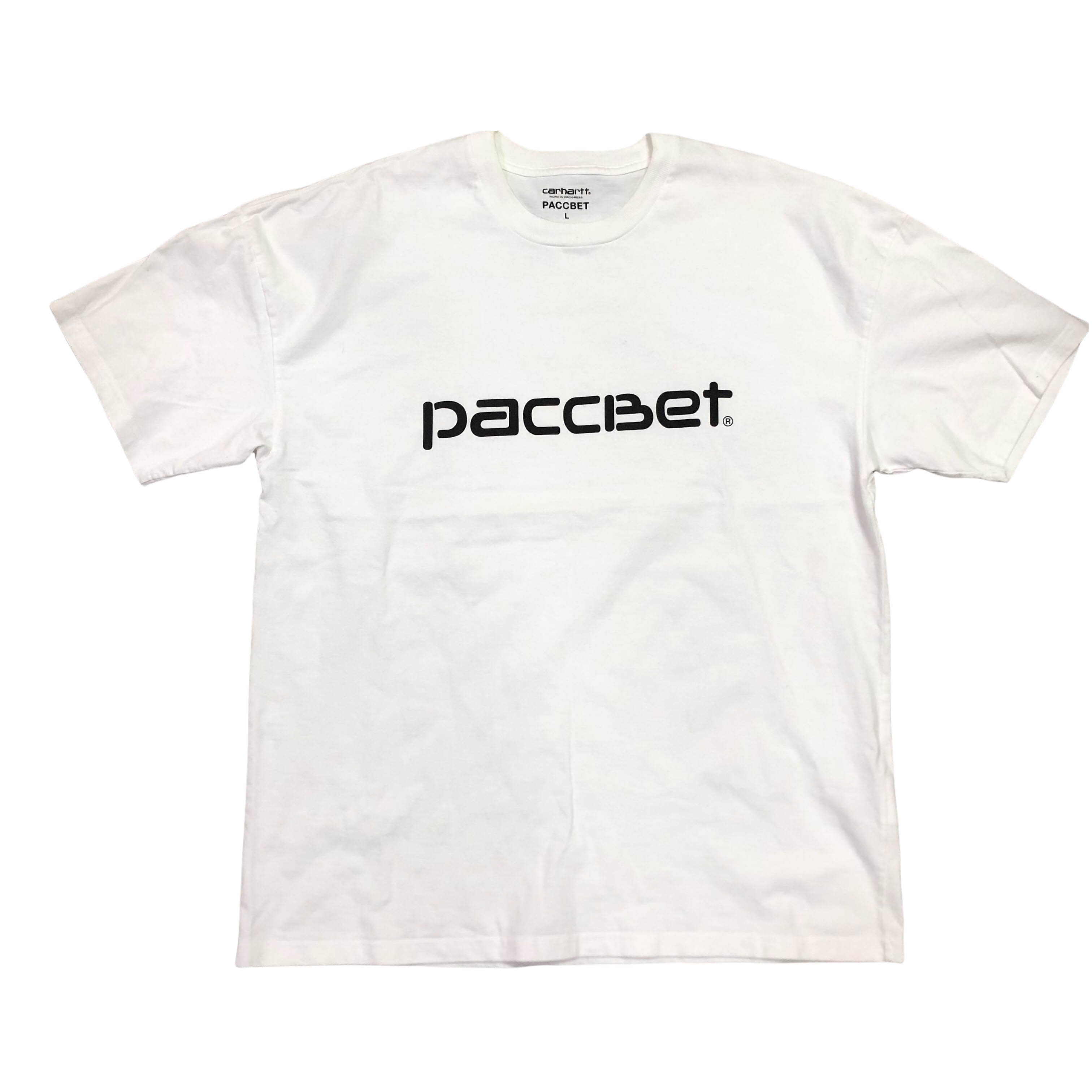 [Carhatt] X Paccbet Logo Short Sleeve WH-Size L
